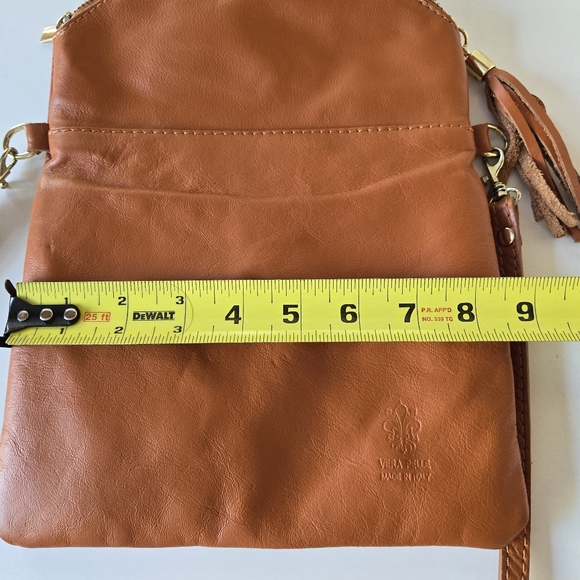 Vera Pelle Italian leather crossbody Purse - Picture 7 of 8